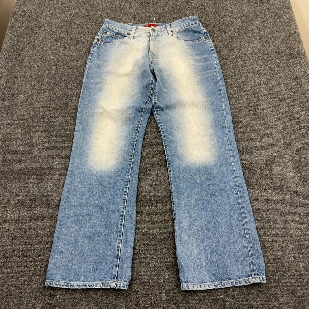 Vintage Ben Sherman Jeans Mens 34 Blue Cotton Faded Distressed Made in Italy Y2K